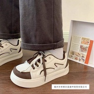 All-Match Running White Sneakers Thick-Soled Casual Sneakers Women Spring Autumn Korean Version Nich