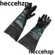 HECCEHZP 1Pair Sandblast Cabinets Gloves, Black Rubber Sandblaster Glove, Safety Sandblaster Parts 60cm Sandblasting Nitrile Gloves