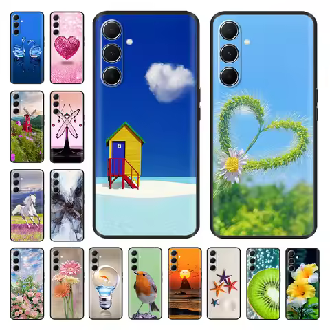 Silicon Phone Case For Samsung Galaxy A26 A36 A56 A16 5G Shockproof Shell Soft Black Painted Back Co