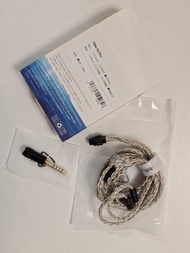 TRN T2 Pro 鍍銀可換插耳機升級線 mmcx 4.4mm