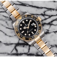 NEW PREMIUM QUALITY watchES MATER TWO TONE BLACK GMT_MENS WATCH