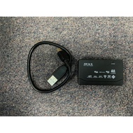 USB 2.0 All in 1 Card Reader 6 Slot Support MS/SD/XD/T-F/M2/CF/Micro SD (CR-S6/01) READY STOCK