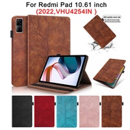 Redmi Pad 10.61 2022 High Quality PU Leather Flip Case Xiaomi RedmiPad VHU4254IN 10.61 inch Tablet Exquisite 3D Tree Style Protective Cover With Card Slots Pen Buckle