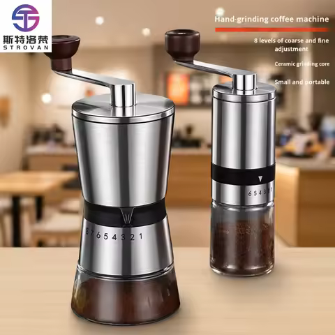 Home Small Grinder Hand Coffee Grinder Portable Stainless Steel Hand Coffee Grinder for Coffee