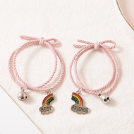 2pcs/set Rainbow Bracelet Korean Style Best Friends Bracelet Friendship Jewelry Fashion Birthday Gif