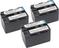 3 pack NP-QM71D Replacement Camera Battery 7.2V 3000mAh for SONY DCR-PC300K 330 8E 9E 115 120BT 120E