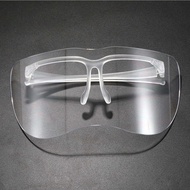 Anti Fog No Dizzy ขนาดใหญ่ผู้ชายผู้หญิงครึ่ง Face Shield แว่นตาป้องกันแว่นตานิรภัยแว่นตากันแดดแว่นตาโปร่งใส Splash ครึ่งป้องกันหน้า