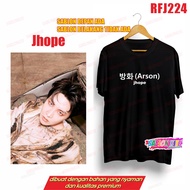 !! JHOPE ARSON RFJ224 WHITE WRITING T-SHIRT
