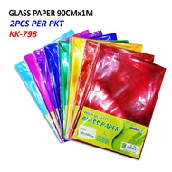 Double-K Glass Paper / Cellophane Paper / Lantern Paper /  Pembalut Hamper KK-798 (2 sheets in a pac