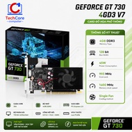 VGA Video Card Unika Nvidia GeForce GT 730 4G D3 V7 - Black 4GB GDDR3 without auxiliary power supply