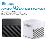 JONSBO N2 ITX Mini NAS Server Small Case All-In-One Aluminum Suitcase Portable Case 5 Hard Disk Loca