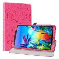 Compatible with LG G Pad 5 Rotating Case,360 Degree Rotation Stand PU Leather with Cute Pattern for 