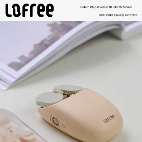 Lofree Chips Rechargeable Wireless Bluetooth Mouse Cute Stylish Office Mice for Women MacBook Laptop