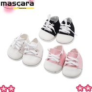 MARA Toy Shoes, DIY Shoelaces Doll Shoes, Mini Doll Accessories 8.5cm Doll Sports Shoes Doll Canvas 