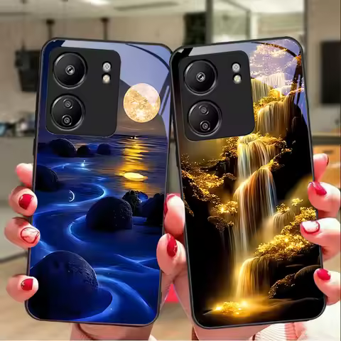 Shining Stone Light For Xiaomi Redmi 13C Note13 12 Pro Plus 5G Note 9 13T Pro POCO X6 F5 F6 Black Te