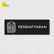 Acrylic Sign Pendant Registration Acrylic Sticker Clinic UV Print