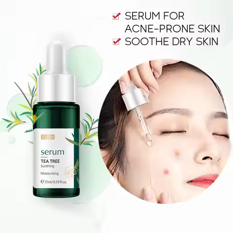 LAIKOU TEA TREE Face Serum Oil-control Anti-Aging Shrink Pores Acne Treatment Whitening Moisturizing