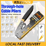 Network cable cutting pliers RJ45 crimping tool Ethernet crimping tool RJ11/RJ12 standard straight c