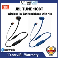 JBL Tune 110BT | T110BT Wireless Bluetooth Earphones Magnetic Support Handsfree Calls | JBL Pure Bass Sound