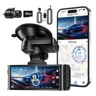 REDTIGER F7N Touch 4K Dash Cam with Wi-Fi GPS Front and OBD hardwire kit