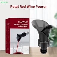 Mypink Wine Dispenser Petal Shaped Red Wine Vacuum Fresh-keeping Stopper 2-in-1 Wine Storage Fast Di