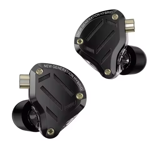 KZ ZS10PRO2 ZS10 Pro 2 HIFI in Ear Earphone 4-Level Tuning Switch Headphone Metal Earbud WIth Silver
