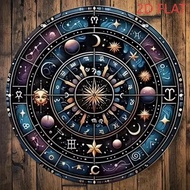 CIFbuy Zodiac Metal Wall Art Aluminum Round Celtic Knot Home Office Decor Gift Astrology Chart