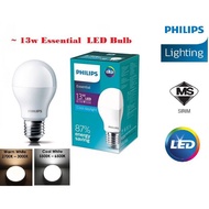 PHILIPS 13W ESSENTIAL LED BULB E27 SIRIM 1450LUMENS LED Bulb LED Light Bulb