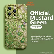 Orange shine | Retro Ethnic Style Liquid Silicone Soft Full-body Carving Totem iPhone Case