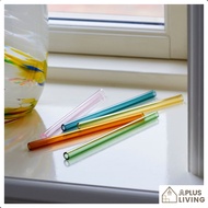🇲🇾 15cm Short Straw Eco Friendly High Borosilicate Glass Straw Colorful Glass Straw Pendek 玻璃吸管