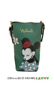 正版全新Disney迪士尼 米妮水桶包（綠）