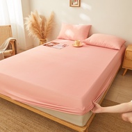 3in1 Bedsheet Set[1 BedSheet + 2 Pillowcases] Plain color Bedsheet Set Canadian Cotton Bedding Set