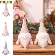 PIXELHIVE​ Christmas Faceless Doll Hat, Rudolph Doll Reusable Christmas Dwarf Knitted Hat, Cute Poly