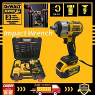 MY DeWalt Electric cordless wrench impact wrench cordless wrench 2 batteries powerful electric impac