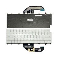Dell XPS 13 Plus 9320 0M6VRM US Keyboard White Keys Black Letters Light