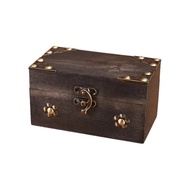 Vintage Multifunctional Treasure Chest Retro Style Wooden Collection Gift Box Escape Room Props Box 