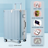 Vali Kéo Du Lịch Cao Cấp Chống Trộm Bamozo Khung Nhôm 9066 Size 20 Bịt 4 Góc Chống Va Đập Nhựa Abs/P