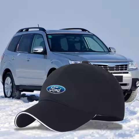 1/2pcs Car Baseball Cap Peaked Cap Adjustable Unisex Hat for Ford Fiesta Mk7 Focus 2 Mk3 F150 Mondeo