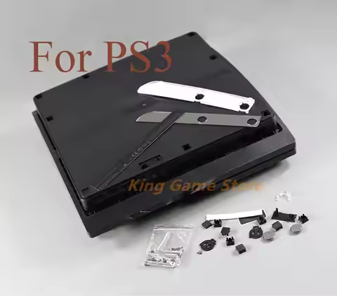 1set For playstation 3 PS3 Slim high quality White Black Full Housing Shell Case With Parts for PS3 
