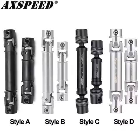 AXSPEED Steel CVD Drive Shafts Chassis Center Driveshaft for 1/18 TRX4M TRX-4M Bronco Defender Upgra