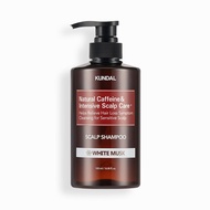 KUNDAL Natural Caffeine & Intensive Scalp Care+ Shampoo 500ml[White Musk]