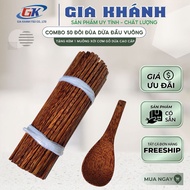 đũa gỗ đũa ăn cơm đũa Combo 50 Đôi Đũa Dừa Đầu Vuông Loại Cao Cấp tặng kèm 1 Muỗng Xới Cơm Gỗ Dừa Ca