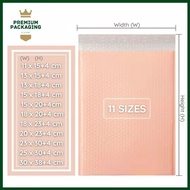 Peach / Nude Pink Bubble Mailer Envelope Peach Color Bubble Wrap Mailer