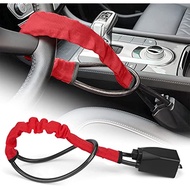 Steering Wheel Lock Seat Belt Lock Universal Anti Theft Car Device Car Lock with 2 Keys for Car Security Fit Most Vehicles Truck SUV Van