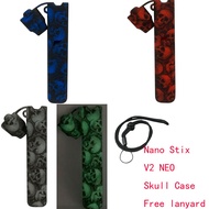 (smokmagic)Skull Cover for Nano stix V2 Neo silicone case Sleeve Skin Shield decal sticker leather