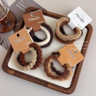 Autumn Winter Simple Rubber Band Plush Hair Band High Elasticity Headband