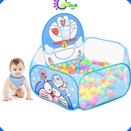 TENDA CR-M7 1.2m Ball Pool Toy Children's Ball Bath Basket Tent + Basketball Hoop Birthday Gift