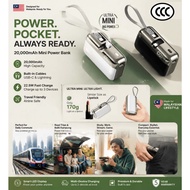 Mini PowerBank 3C Powerbank 20000mAh Powerbank Fast charging Digital Display for iPhone Android 30W 