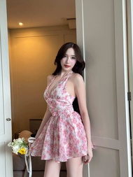 Rene_club - Daphné minidress มินิเดรสดอกไม้