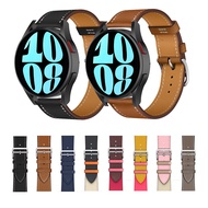 Leather 20mm Strap Compatible with Samsung Galaxy Watch 7/6/5/4 40-47mm, Watch6 Classic 42-47mm, Wat